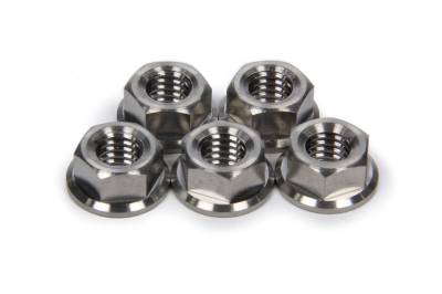 Ti22 PERFORMANCE - Ti22 Performance TIP1228 Front Hub Flange Nuts Titanium 3/8-16 5Pc