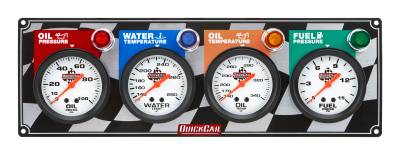 QUICKCAR RACING PRODUCTS - QuickCar Racing Products QRP61-6021 4 Gauge Panel OP/WT/OT/FP