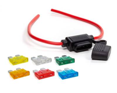 QUICKCAR RACING PRODUCTS - QuickCar Racing Products QRP50-955 In-Line ATC Fuse Holder 12 Gauge