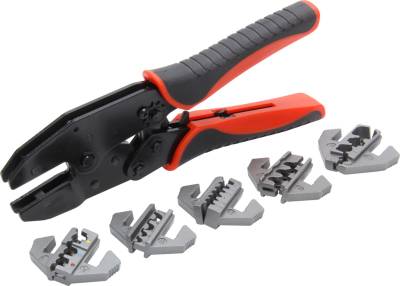 QUICKCAR RACING PRODUCTS - QuickCar Racing Products QRP50-395 Ratcheting Wire Crimper w/Dies