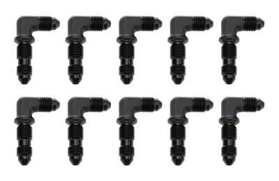 Allstar Performance - Allstar Performance ALL50094-10 90-DEG Bulkhead -3 Black 10pk