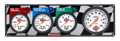 QUICKCAR RACING PRODUCTS - QuickCar Racing Products QRP61-60423 Gauge Panel OP/WT/FP w/Tach