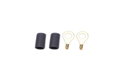 QUICKCAR RACING PRODUCTS - QuickCar Racing Products QRP57-460 Ring Terminal 1/4" 1822 Ga w/Heat Shrink Pair