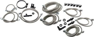 Allstar Performance - Allstar Performance ALL42053 Dirt Car Brake Line Kit Mod Aftermarket Calipers