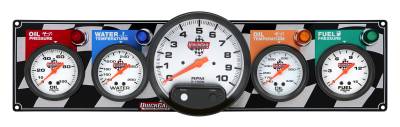 QUICKCAR RACING PRODUCTS - QuickCar Racing Products QRP61-6051 4 Gauge Panel w/5" Tach