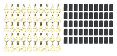 QUICKCAR RACING PRODUCTS - QuickCar Racing QRP57-460-50 Ring Terminal 1/4" 18- 22 Ga w/Heat Shrink 50Pc