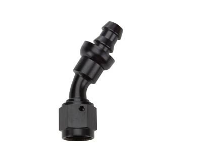 Allstar Performance - Allstar Performance ALL49422 Pushlock Hose End Black 30-DEG Elbow -6