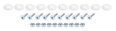 Allstar Performance - Allstar Performance ALL18681 Countersunk Bolt Kit White 10Pc