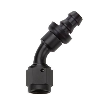 Allstar Performance - Allstar Performance ALL49433 Pushlock Hose End Black 45-DEG Elbow -8