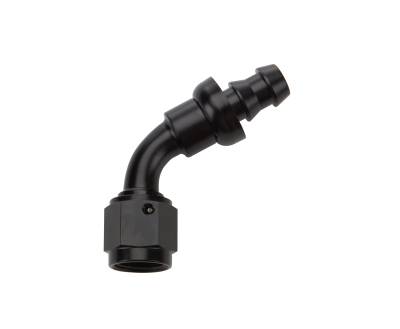 Allstar Performance - Allstar Performance ALL49442 Pushlock Hose End Black 60-DEG Elbow -6