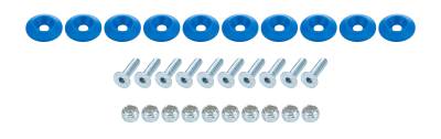 Allstar Performance - Allstar Performance ALL18683 Countersunk Bolt Kit Blue 10Pc