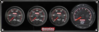 QUICKCAR RACING PRODUCTS - QuickCar Racing QRP69-3047 Redline 3-1 Gauge Panel OP/WT/Volt w/Recall Tach