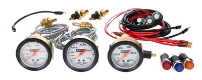 Allstar Performance - Allstar Performance ALL80081 3 Gauge Kit OP/WT/OT No Plate