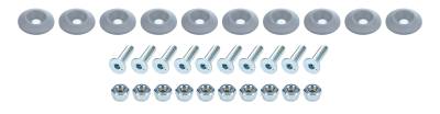 Allstar Performance - Allstar Performance ALL18685 Countersunk Bolt Kit Silver 10Pc