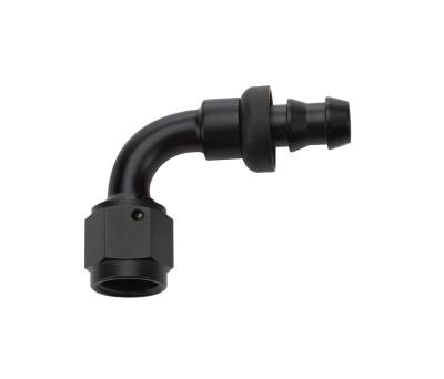 Allstar Performance - Allstar Performance ALL49452 Pushlock Hose End Black 90-DEG Elbow -6