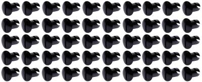 Ti22 PERFORMANCE - Ti22 Performance TIP8102-50 Oval Head Dzus Buttons .500 Long 50Pc Black