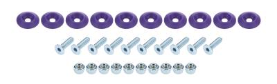 Allstar Performance - Allstar Performance ALL18687 Countersunk Bolt Kit Purple 10Pc