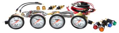 Allstar Performance - Allstar Performance ALL80083 4 Gauge Kit OP/WT/OT/FP NO PLATE