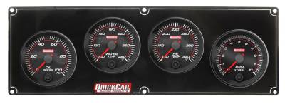QUICKCAR RACING PRODUCTS - QuickCar Racing QRP69-3241 Redline 3-1 Gauge Panel OP/WT/OT w/2-5/8" Tach