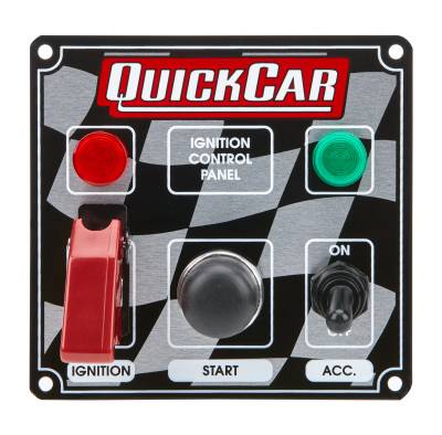 QUICKCAR RACING PRODUCTS - QuickCar Racing Products QRP50-023 Ign. Panel 2 Switch w/Lights