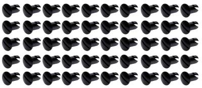 Ti22 PERFORMANCE - Ti22 Performance TIP8106-50 Oval Head Dzus Buttons .550 Long 50Pc Black