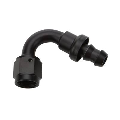 Allstar Performance - Allstar Performance ALL49465 Pushlock Hose End Black 120-DEGElbow -12