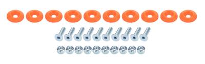 Allstar Performance - Allstar Performance ALL18689 Countersunk Bolt Kit Fluorescent Orange 10Pc