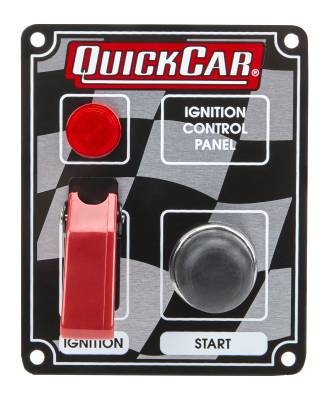 QUICKCAR RACING PRODUCTS - QuickCar Racing Products QRP50-053 Ignition Panel w/Flip Switch & Light