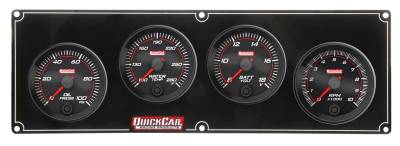 QUICKCAR RACING PRODUCTS - QuickCar Racing QRP69-3247 Redline 3-1 Gauge Panel OP/WT/Volt w/2-5/8" Tach