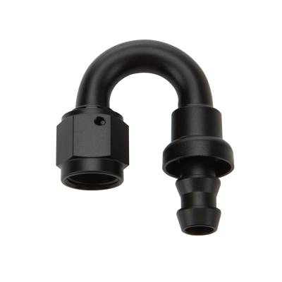 Allstar Performance - Allstar Performance ALL49484 Pushlock Hose End Black 180-DEGElbow -10
