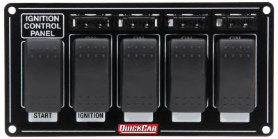 QUICKCAR RACING PRODUCTS - QuickCar Racing Products QRP52-863 Ignition Panel w/Rocker Switches & Fuses