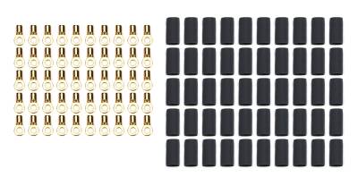 QUICKCAR RACING PRODUCTS - QuickCar Racing QRP57-466-50 Ring Terminal #6 14-16 Ga w/Heat Shrink 50Pc