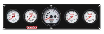 QUICKCAR RACING PRODUCTS - QuickCar Racing Products QRP61-7356 Extreme 4-1 Panel w/Tach OP/WT/FP15/VT Black