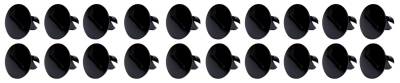 Ti22 PERFORMANCE - Ti22 Performance TIP8110 Large Head Dzus Buttons .500 Long 10Pc Black