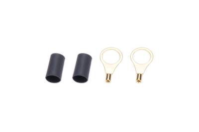 QUICKCAR RACING PRODUCTS - QuickCar Racing Products QRP57-467 Ring Terminal 3/8" 1822 Ga w/Heat Shrink Pair