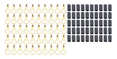 QUICKCAR RACING PRODUCTS - QuickCar Racing QRP57-467-50 Ring Terminal 3/8" 18- 22 Ga w/Heat Shrink 50Pc