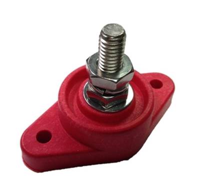 QUICKCAR RACING PRODUCTS - QuickCar Racing Products QRP57-807 Power Distribution Block Red Single Post