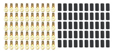 QUICKCAR RACING PRODUCTS - QuickCar Racing QRP57-468-50 Ring Terminal #8 10-12 Ga w/Heat Shrink 50Pc