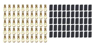QUICKCAR RACING PRODUCTS - QuickCar Racing QRP57-470-50 Ring Terminal #10 10-12 Ga w/Heat Shrink 50Pc