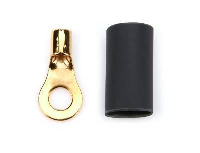 QUICKCAR RACING PRODUCTS - QuickCar Racing Products QRP57-471 Ring Terminal #8 14-16 GA. Pair w/Heat Shrink
