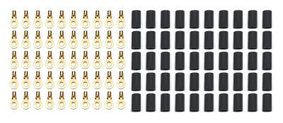 QUICKCAR RACING PRODUCTS - QuickCar Racing QRP57-471-50 Ring Terminal #8 14-16 Ga w/Heat Shrink 50Pc