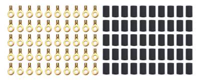 QUICKCAR RACING PRODUCTS - QuickCar Racing QRP57-472-50 Ring Terminal #10 14-16 Ga w/Heat Shrink 50Pc