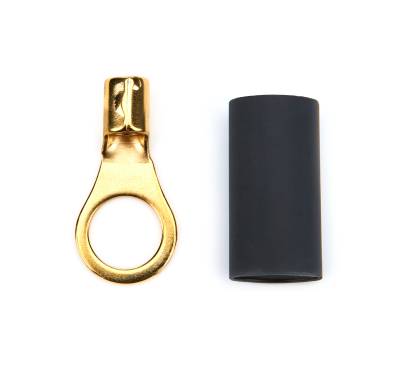 QUICKCAR RACING PRODUCTS - QuickCar Racing Products QRP57-474 Ring Terminal 3/8 8-10 GA. Pair w/Heat Shrink
