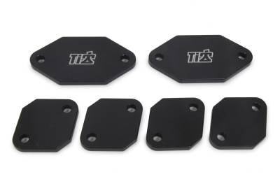 Ti22 PERFORMANCE - Ti22 Performance TIP5124 Exhaust Port Blockoffs Aluminum Standard Port