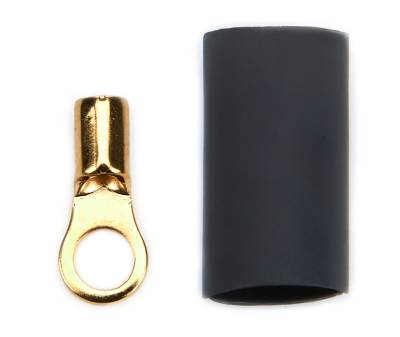 QUICKCAR RACING PRODUCTS - QuickCar Racing Products QRP57-476 Ring Terminal #6 16-22 GA. Pair w/Heat Shrink