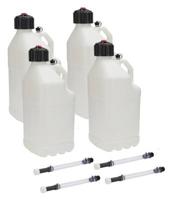 Allstar Performance - Allstar Performance ALL40120-4 Utility Jug 5 Gal w/Filler Hose Clear 4pk