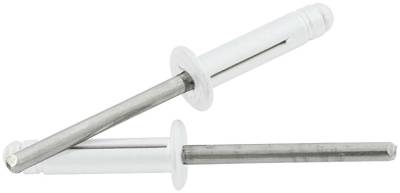 Allstar Performance - Allstar Performance ALL18185 Md Hd Rivet 250Pk Silver Flange Type St Mandrel
