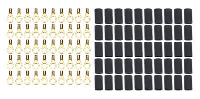 QUICKCAR RACING PRODUCTS - QuickCar Racing QRP57-477-50 Ring Terminal #10 16-22 Ga w/Heat Shrink 50Pc