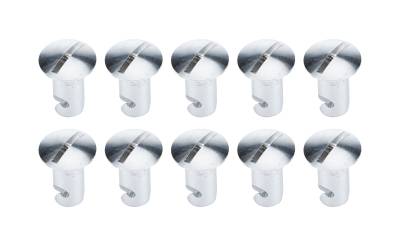 Allstar Performance - Allstar Performance ALL19274 Oval Hd Fasteners 7/16 .750" 10pk Alum