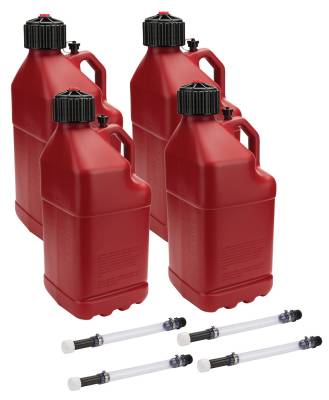 Allstar Performance - Allstar Performance ALL40121-4 Utility Jug 5 Gal w/Filler Hose Red 4pk